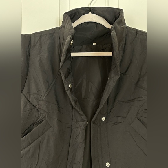 NWT BLACK SNAP UP PUFFER VEST JACKET-S - Picture 12 of 16